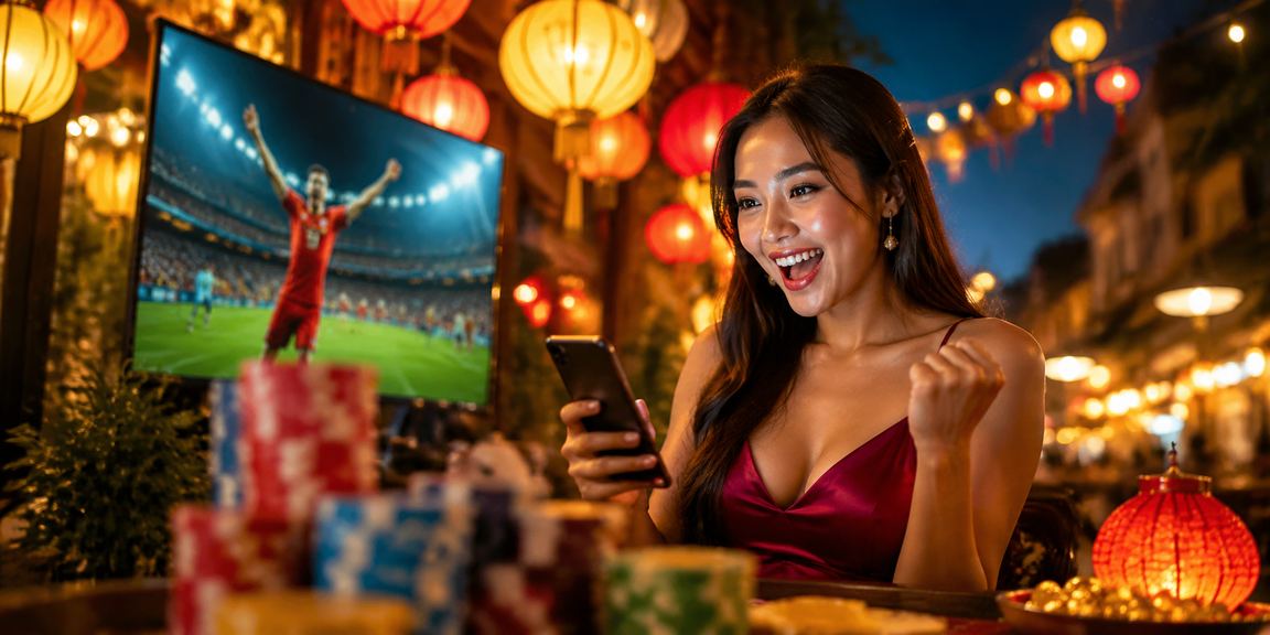 Chợ đêm Hà Nội minh họa người dùng mở trang đăng ký và kiểm tra ưu đãi