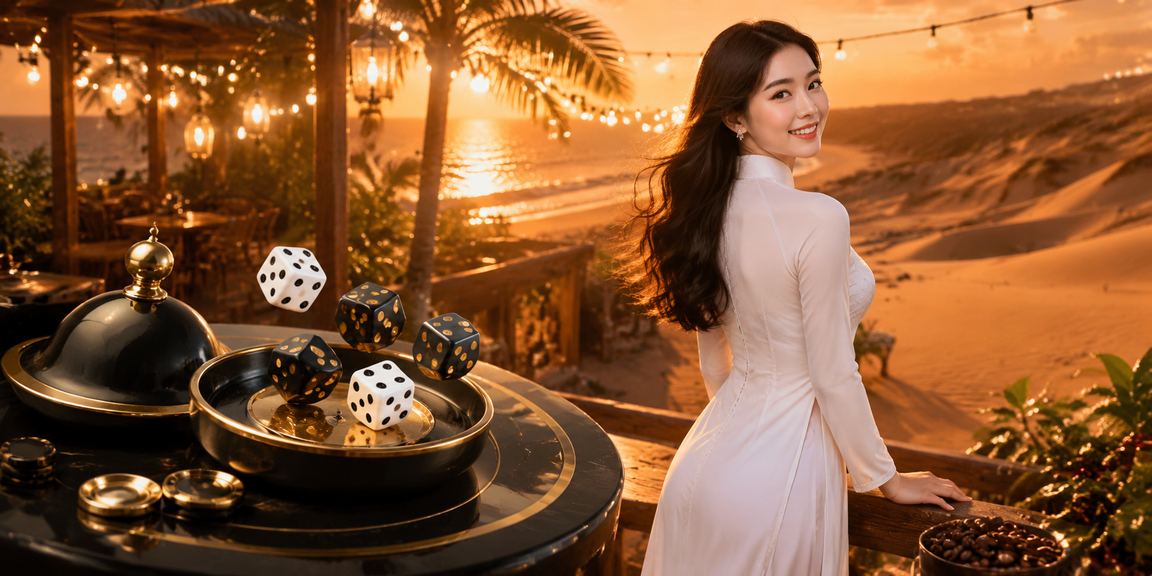 Khung cảnh Mũi Né minh họa cách đọc tài xỉu và ví dụ tỷ lệ